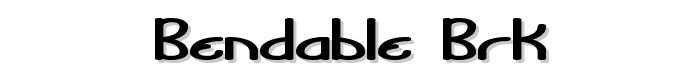 Bendable BRK font